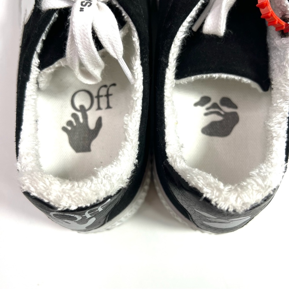 Off-White Arrow Black and White Suede Zip Tie Sneakers Size 35 - Picture 7 of 15